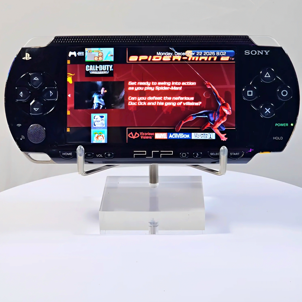 Sony PSP 1000 Black Handheld Console | Plug & Play | Accessories & Content